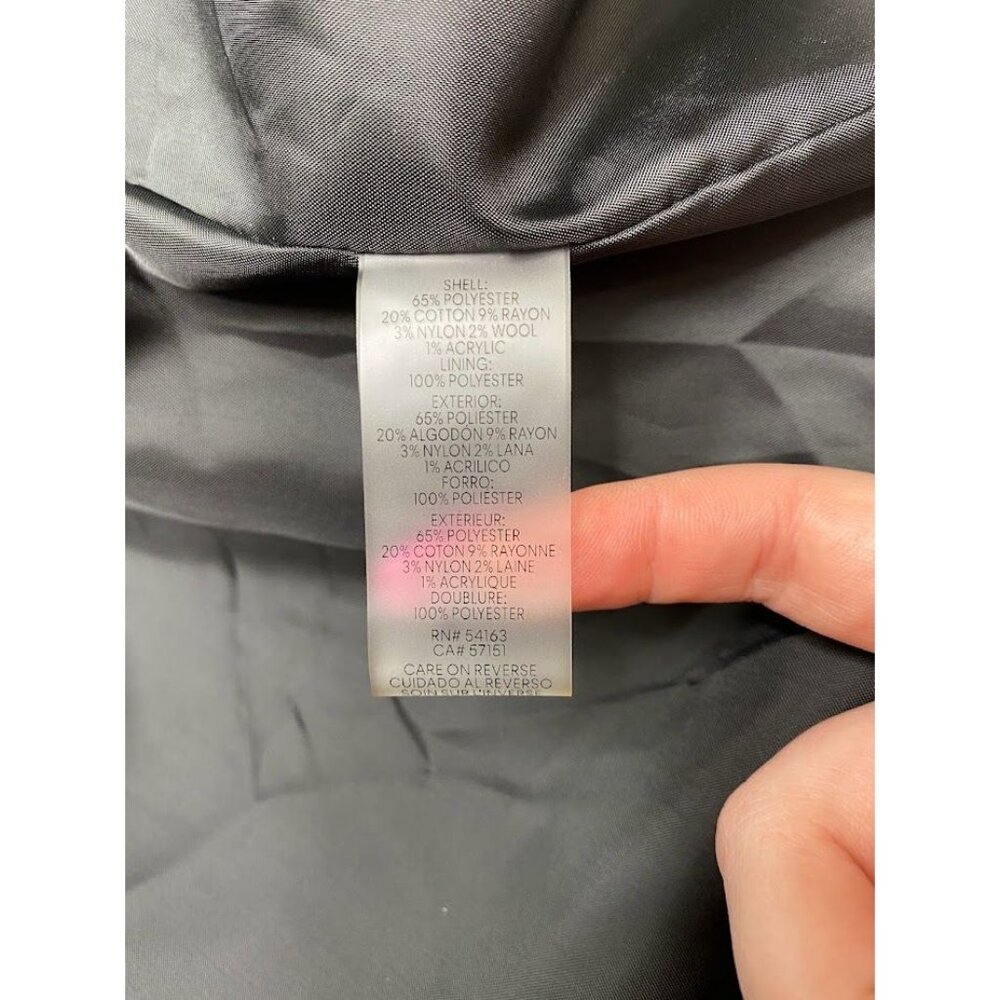 Calvin Klein Blazer Jacket Women's 18W 2X Tweed Menswear-Style Long-Length NEW - Picture 13 of 15
